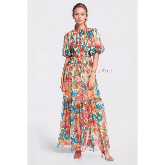 NWT One33 Social The Francesca Floral Maxi Gown Size 4 - Picture 1 of 16